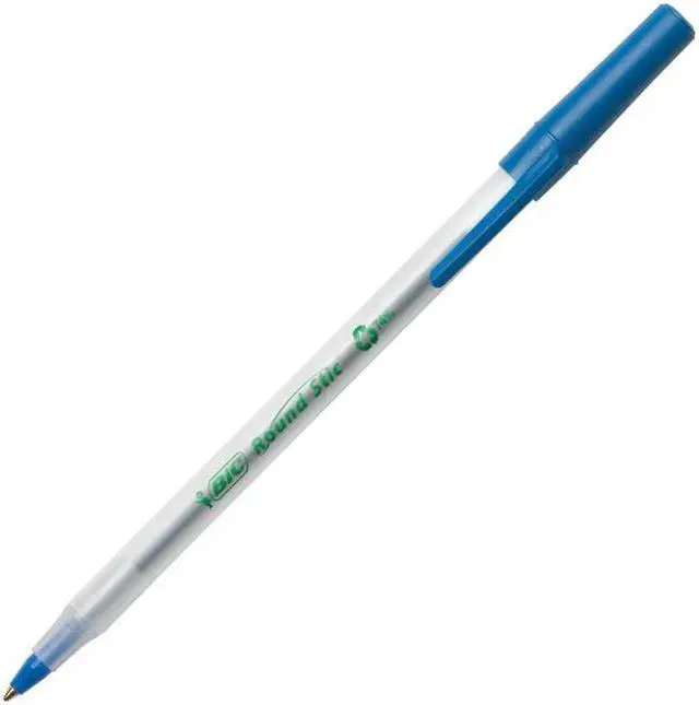 Alt view image 5 of 20 - BIC Ecolutions Round Stic Ballpoint Pen Blue Ink 1mm Medium 50/Pack GSME509BE