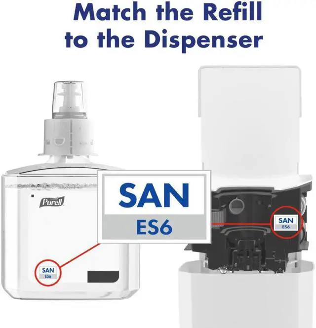 Alt view image 3 of 10 - Purell® Healthcare Advanced Unscented Foam Hand Sanitizer Refill, ES6, 40.58 Oz