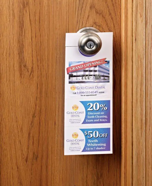 Alt view image 9 of 20 - Avery Door Hanger with Tear-Away Cards, Uncoated, Matte, Two-Sided Printing, 4-1/4" x 11", 80 Cards (16150)