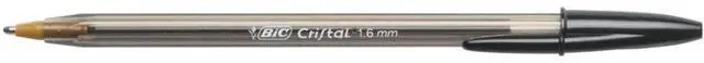 Alt view image 7 of 15 - BIC Cristal Xtra Bold Ballpoint Pen Stick Bold Black 24/Pack MSBP241BLK