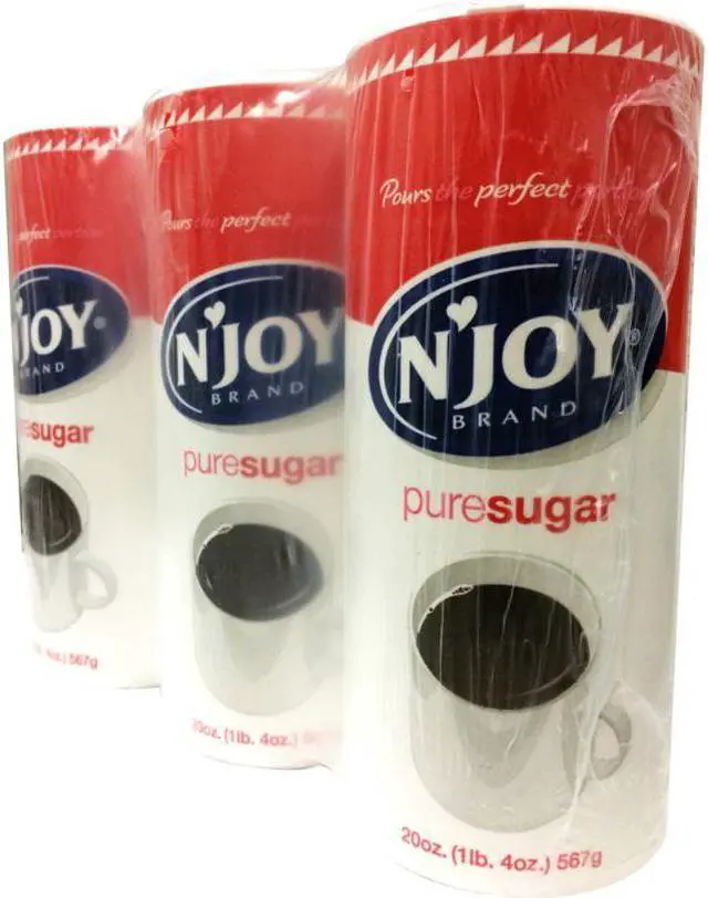Alt view image 2 of 5 - Sweetener Packets, N'Joy Sugar, 20 Oz, Pack Of 3 Canisters