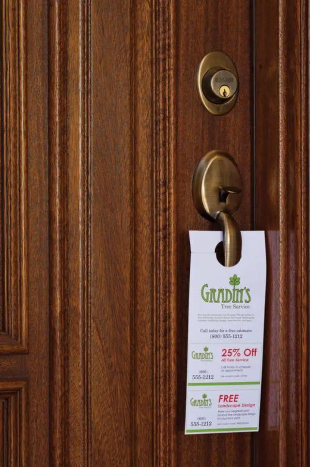 Alt view image 7 of 20 - Avery Door Hanger with Tear-Away Cards, Uncoated, Matte, Two-Sided Printing, 4-1/4" x 11", 80 Cards (16150)