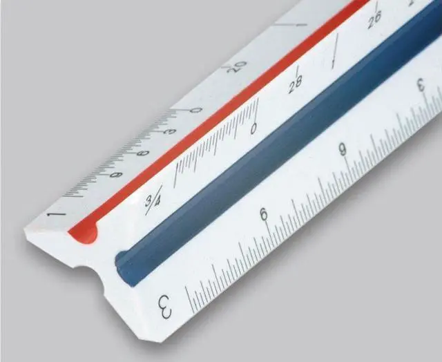 Alt view image 4 of 8 - Staedtler Architectural Triangular Scale