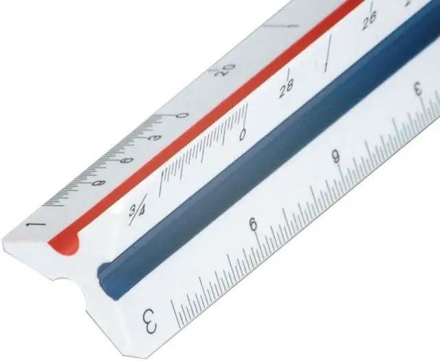 Alt view image 3 of 8 - Staedtler Architectural Triangular Scale