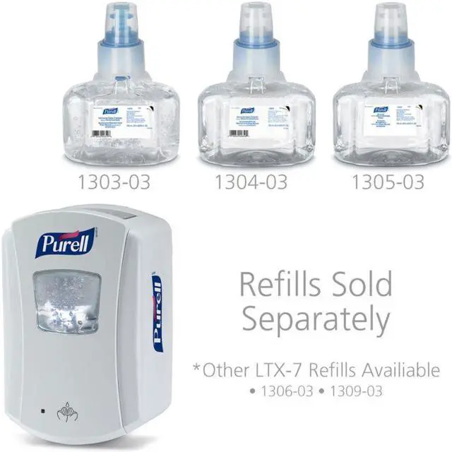 Alt view image 5 of 18 - PURELL LTX-7 Touch-Free Dispenser 700mL White 132004