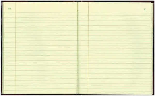 Alt view image 9 of 14 - Texthide Record Book, Black/burgundy, 300 Green Pages, 10 3/8 X 8 3/8