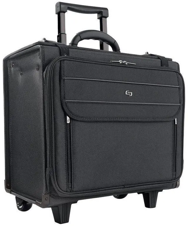 Alt view image 2 of 18 - Solo Classic Rolling Catalog Case 17.3" 18" x 7" x 14" Black B1514