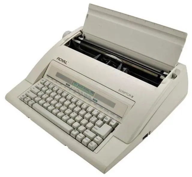 Alt view image 8 of 19 - Royal 69147T Scriptor II Personal Portable Electronic Typewriter with 20 Character, 2 Line LCD Display