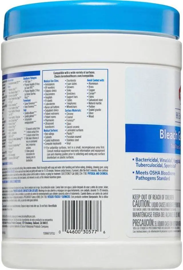 Alt view image 10 of 17 - Germicidal Wipes, 6 X 5, Unscented, 150/Canister