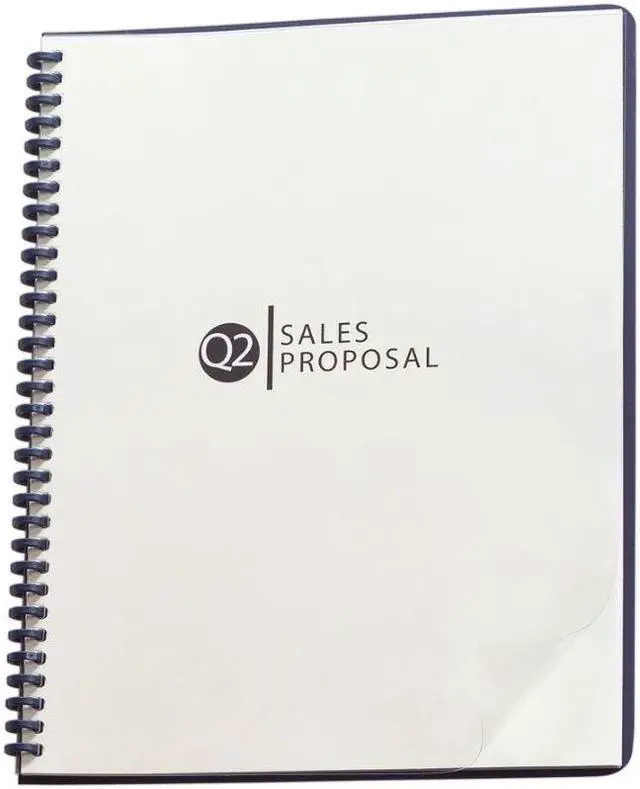 Main image of GBC ProClick Pre-Punched Clear Binding System Cover Letter 25/Pack 2020040