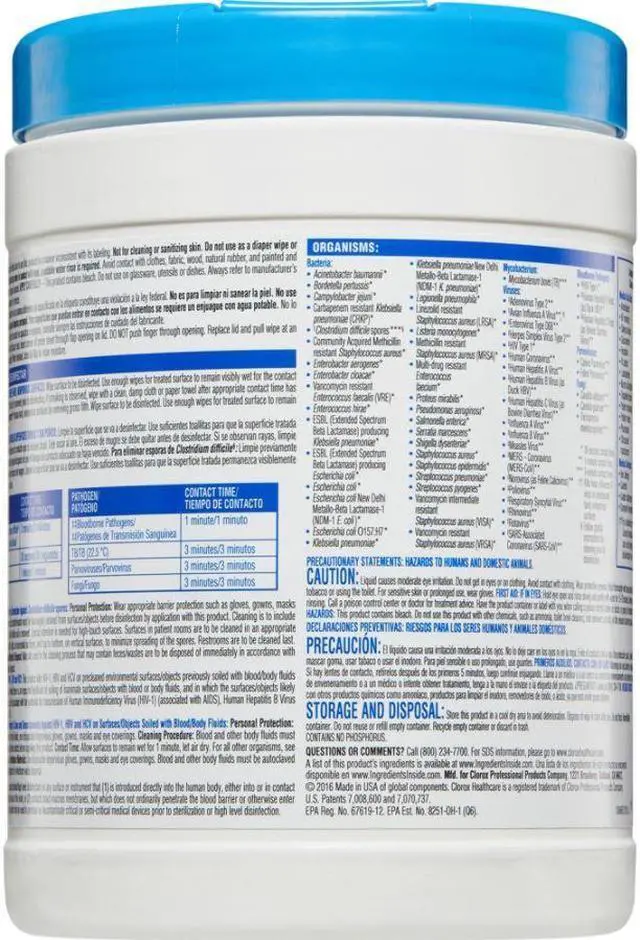 Alt view image 11 of 17 - Germicidal Wipes, 6 X 5, Unscented, 150/Canister