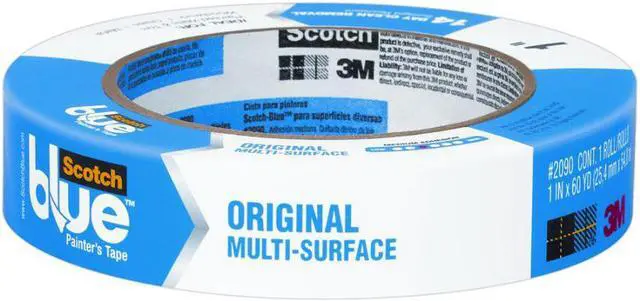 Alt view image 2 of 18 - ScotchBlue Painter's Masking Tape Blue 3" Core 1" x 60yds. 444118