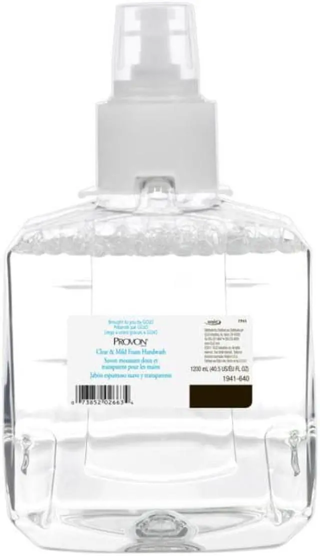 Alt view image 5 of 13 - Gojo Industries, Inc Clear & Mild Foam Hand Wash 1200mL Refill Unscented 2