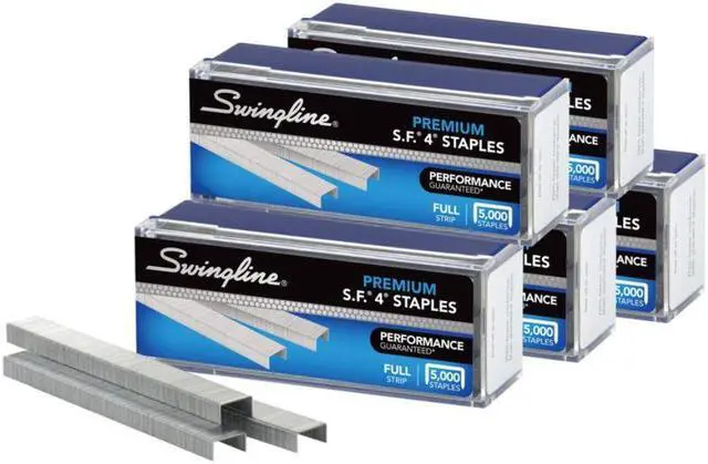 Alt view image 3 of 19 - Swingline Premium Staples 1/4"L 210/Strip 25000/PK Silver 35481