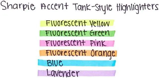 Alt view image 7 of 16 - Sharpie Accent Tank Style Highlighter Chisel Tip Fluorescent Yellow Dozen 25025