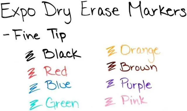Alt view image 6 of 15 - Expo Dry Erase Marker Set   86601