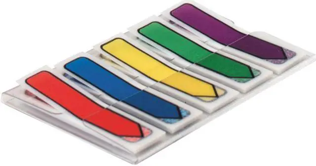 Alt view image 3 of 15 - Post-it Arrow 1/2" Page Flags Blue/Green/Purple/Red/Yellow 20/Color 100/Pack