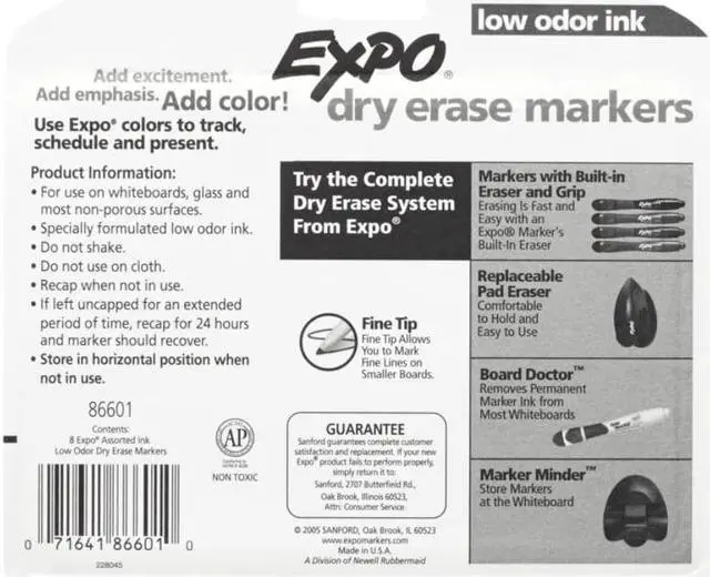 Alt view image 7 of 15 - Expo Dry Erase Marker Set   86601