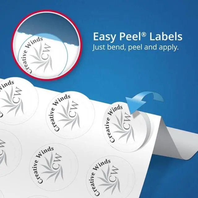 Alt view image 15 of 20 - Square Labels with Sure Feed and TrueBlock, 1 1/2 x 1 1/2, White, 600/Pack 22805