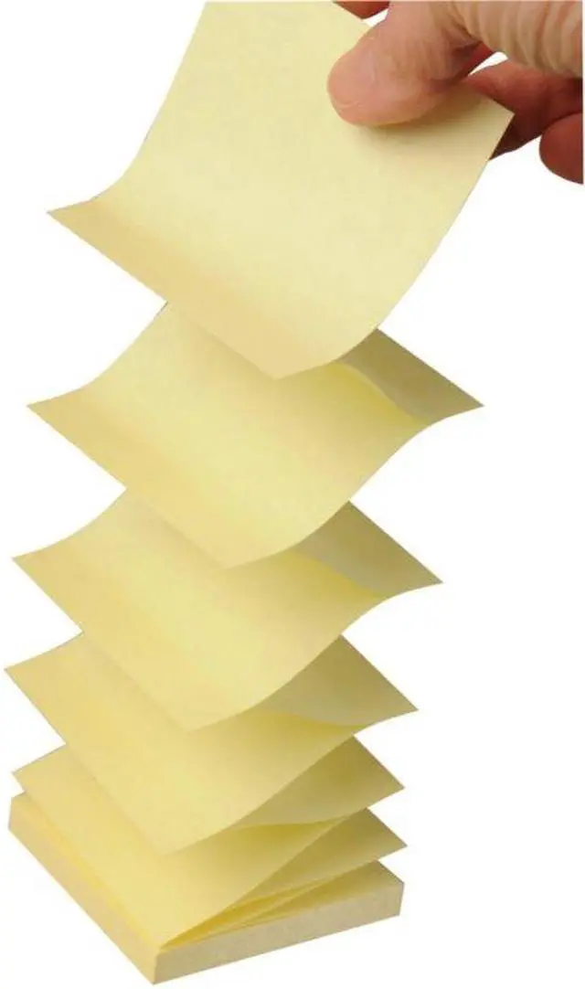 Alt view image 6 of 18 - Post-it Pop-up 3 x 3 Note Refill Canary Yellow 90-Sheet 12/Pack R33012SSCY