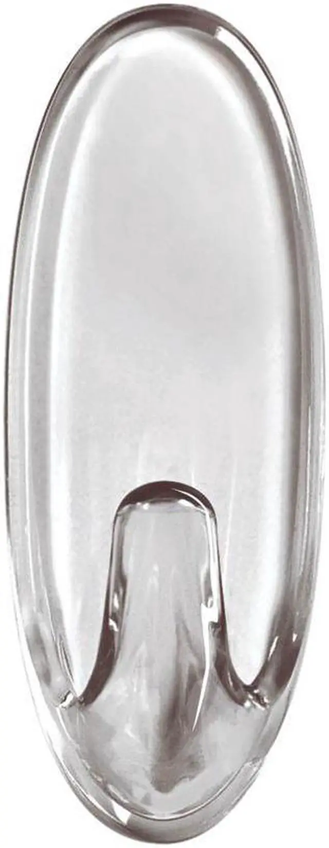 Alt view image 5 of 8 - Clear Hooks & Strips, Plastic, Medium, 50 Hooks w/50 Adhesive Strips p