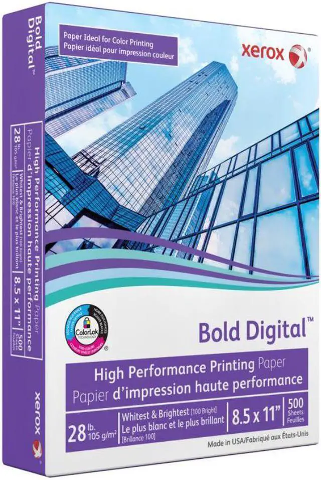 Alt view image 4 of 18 - Xerox Bold Digital Printing Paper 8 1/2 x 11 White 500 Sheets/RM 3R11760
