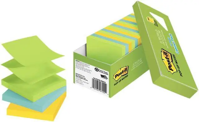 Alt view image 6 of 18 - Original Pop-up Refill 3 x 3 Assorted Jaipur Colors 100-Sheet 18/Pack