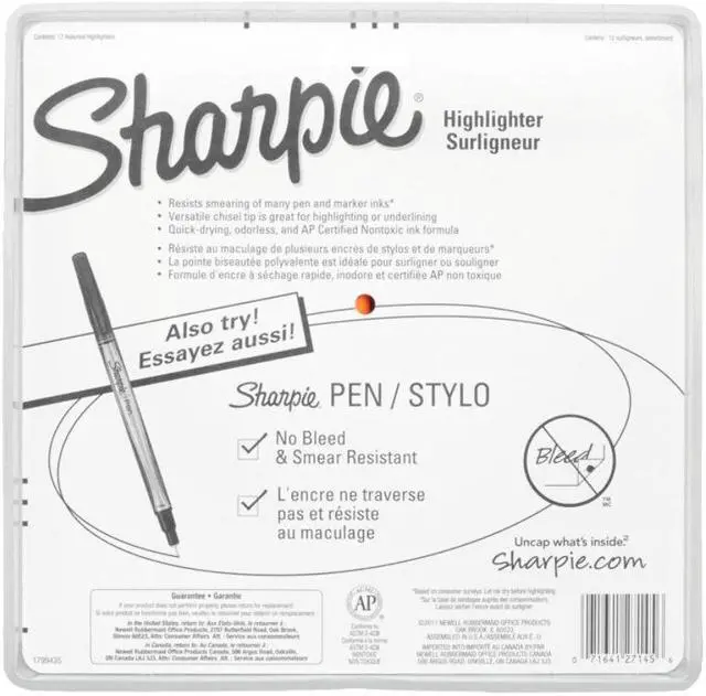 Alt view image 6 of 20 - Sharpie Accent Pocket Style Highlighter Chisel Tip Assorted Ink 12 per Set 27145