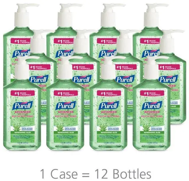 Alt view image 3 of 16 - Instant Hand Sanitizer w/Aloe, 12oz. Pump Bottle