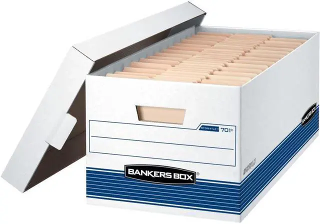 Alt view image 3 of 11 - Fellowes Storage Boxes w/Lid 650 lb Letter 12"x24"x10" 20/CT WE/BE 0070110