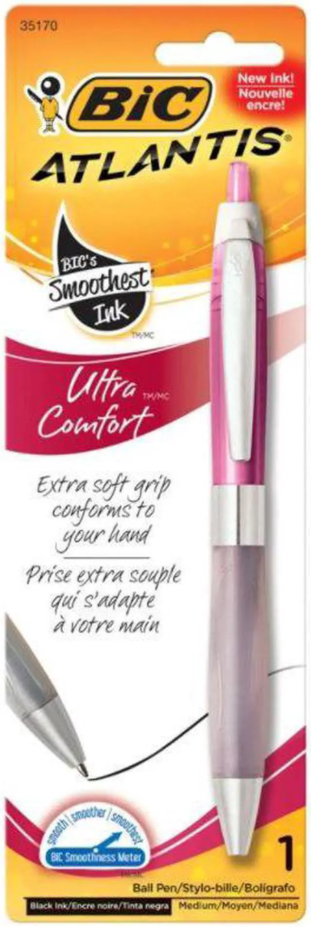 Alt view image 4 of 14 - Atlantis Ultra Comfort Ballpoint Pen 1/Pkg-Assorted Barrels