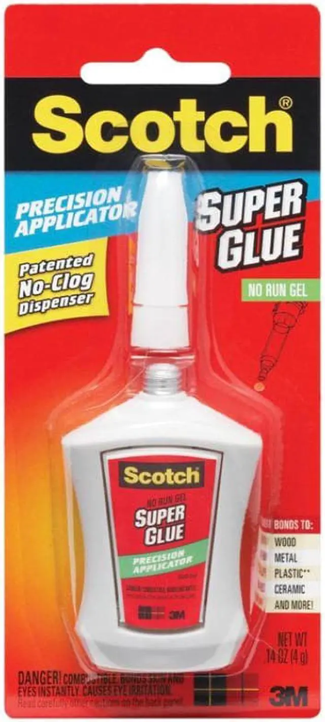 Alt view image 6 of 18 - Scotch Super Glue Gel In Precision Applicator-.14 Ounces