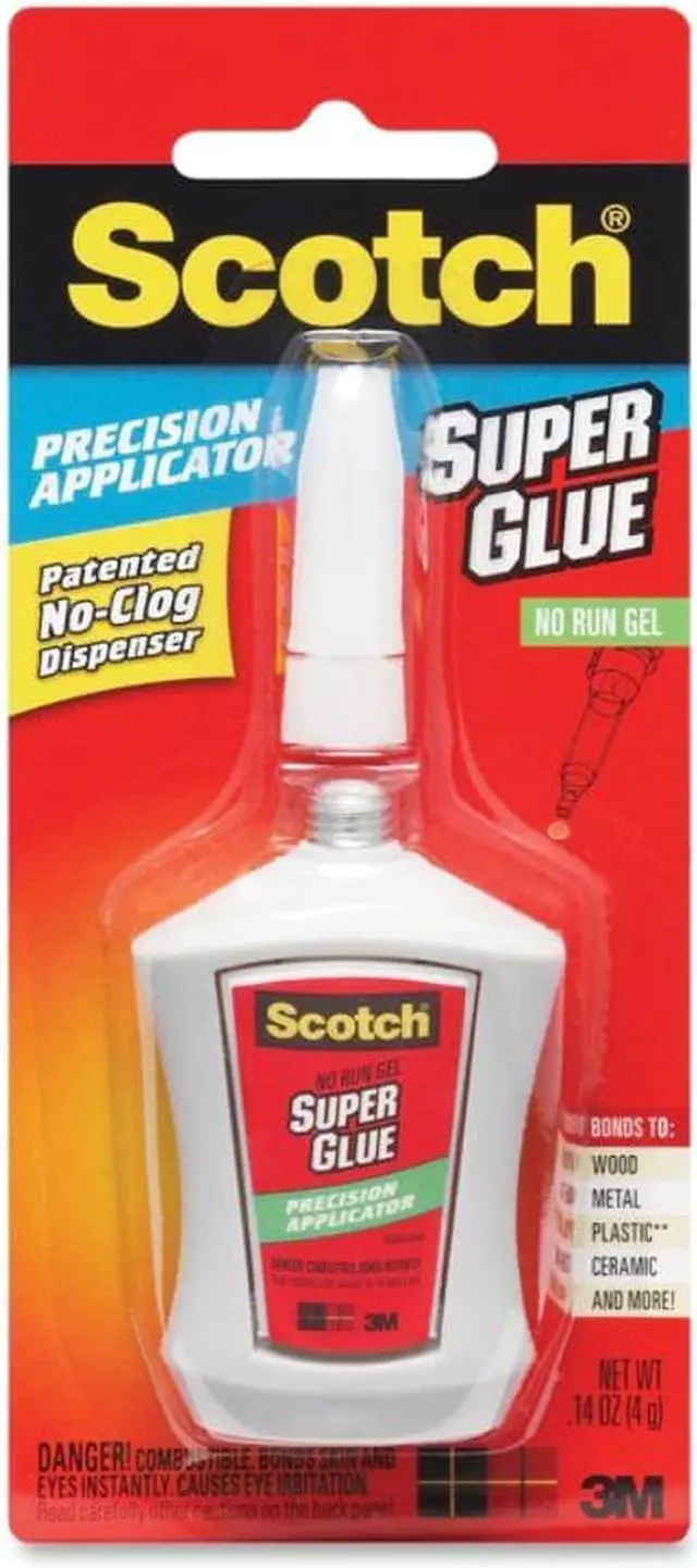 Alt view image 7 of 18 - Scotch Super Glue Gel In Precision Applicator-.14 Ounces