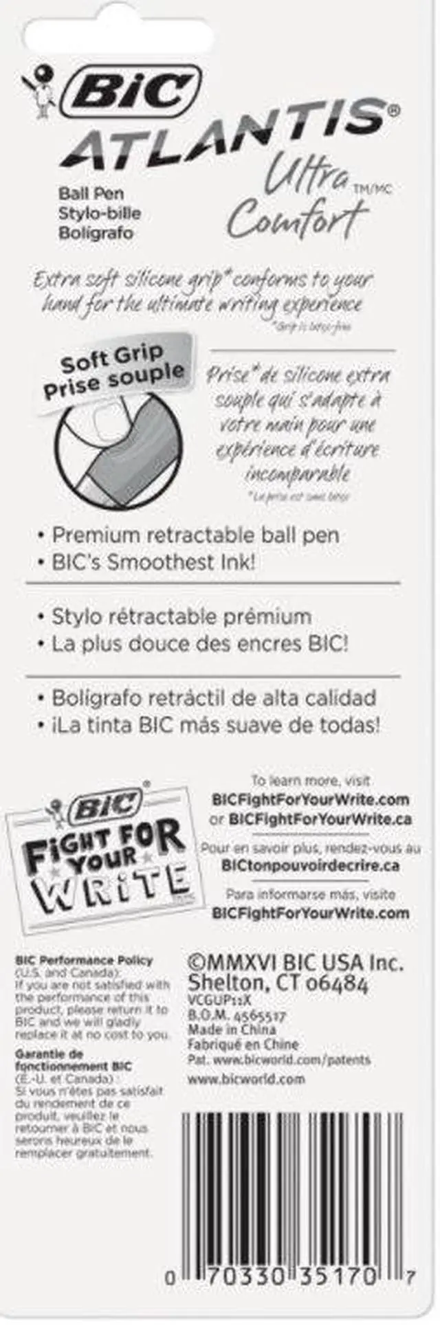 Alt view image 5 of 14 - Atlantis Ultra Comfort Ballpoint Pen 1/Pkg-Assorted Barrels