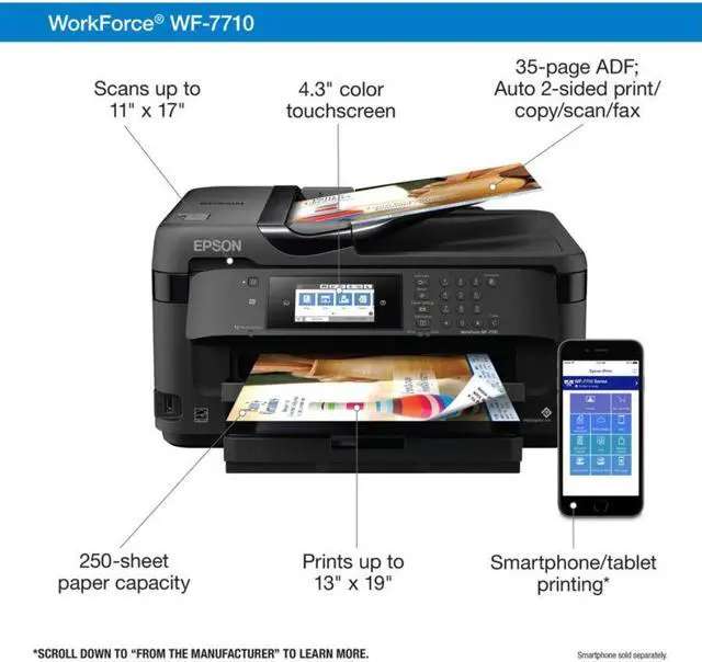 Alt view image 7 of 20 - WorkForce WF-7710