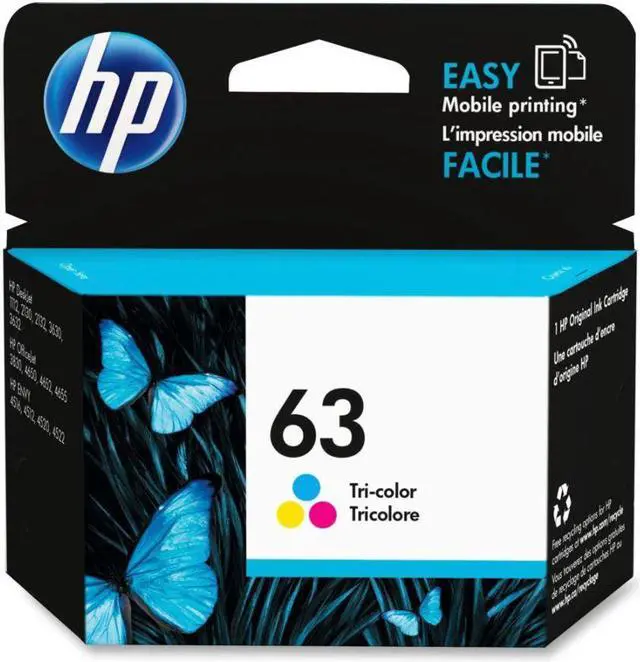 Alt view image 8 of 11 - HP 63 Ink Cartridge - Cyan/Magenta/Yellow