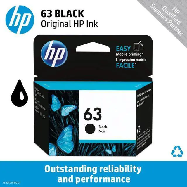 Alt view image 2 of 20 - HP F6U62AN#140 63 Original Ink Cartridge Black
