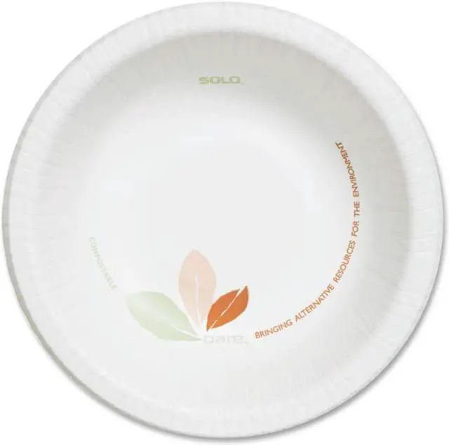 Alt view image 4 of 6 - Bare Paper Dinnerware, 12 oz. Bowl, Green/Tan, 500/Carton