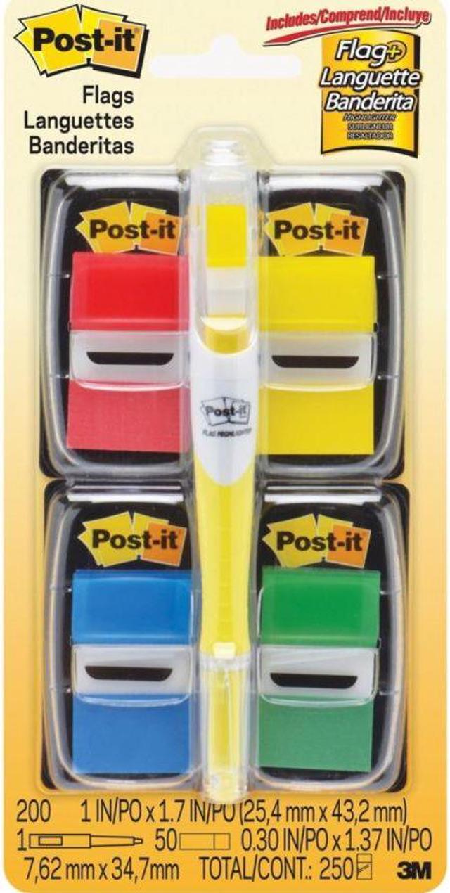 Alt view image 7 of 20 - Post-it Page Flag Value Pack Assorted 200 1" Flags + Highlighter with 50 1/2"