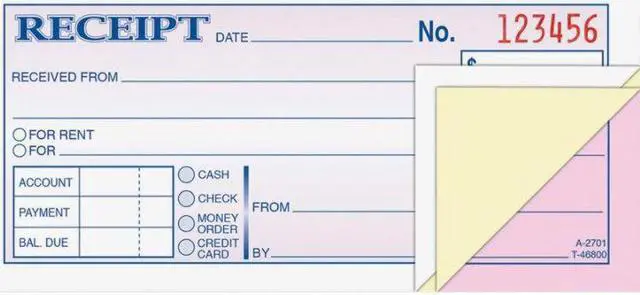 Alt view image 4 of 9 - Adams Carbonless Receipt Book