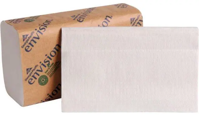Alt view image 8 of 18 - GEORGIA-PACIFIC 20904 Envision White Paper Towels, Single Fold,  16 Pack, 250