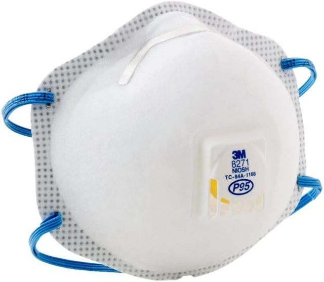 Alt view image 7 of 20 - Particulate Respirator 8271 P95 10/Box