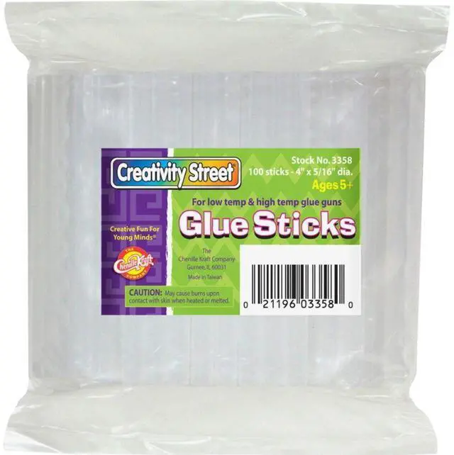 Alt view image 6 of 8 - Chenille Kraft Glue Sticks 4 Oz. 4"x5/16" 100/PK 3358