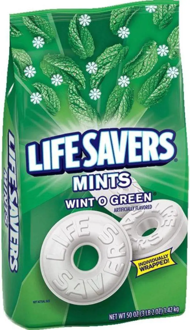 Alt view image 8 of 17 - LifeSavers Hard Candy Wint-O-Green 50oz Bag 21524