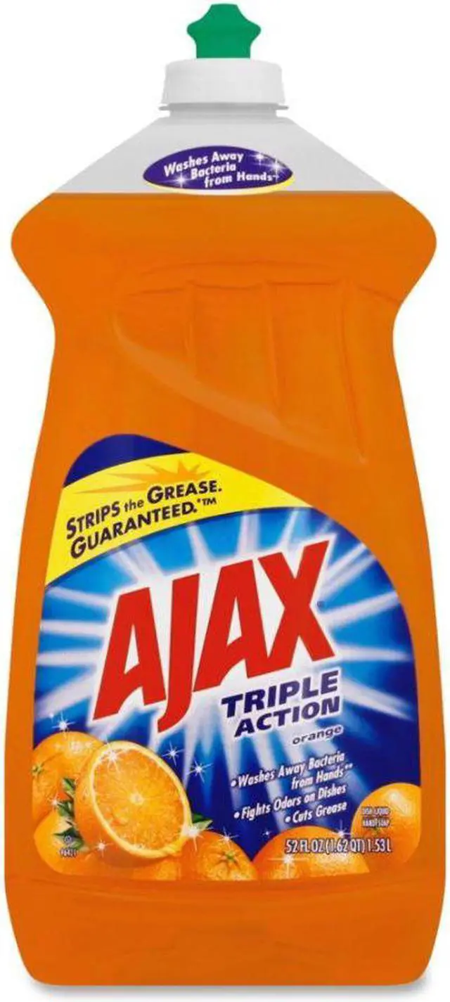 Alt view image 7 of 16 - Ajax Dish Detergent Liquid Antibacterial Orange 52 oz Bottle 49860