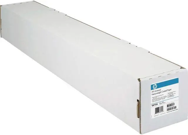 Alt view image 7 of 14 - HP Designjet Inkjet Large Format Paper 4.5 mil 24" x 150 ft White C6019B