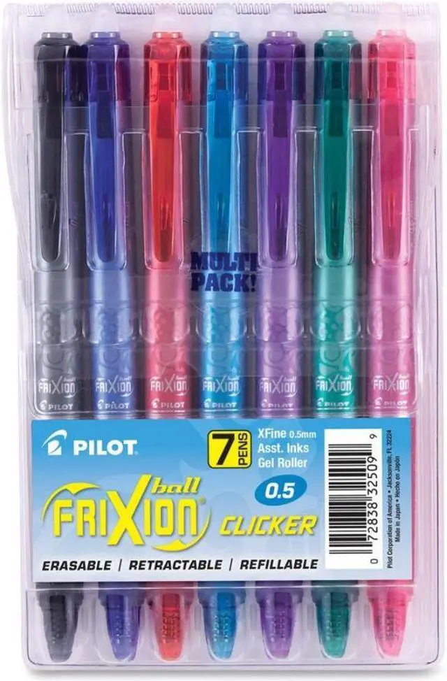 Alt view image 4 of 9 - Pilot Pen,Frxn Clicker,7pk,Ast 32509