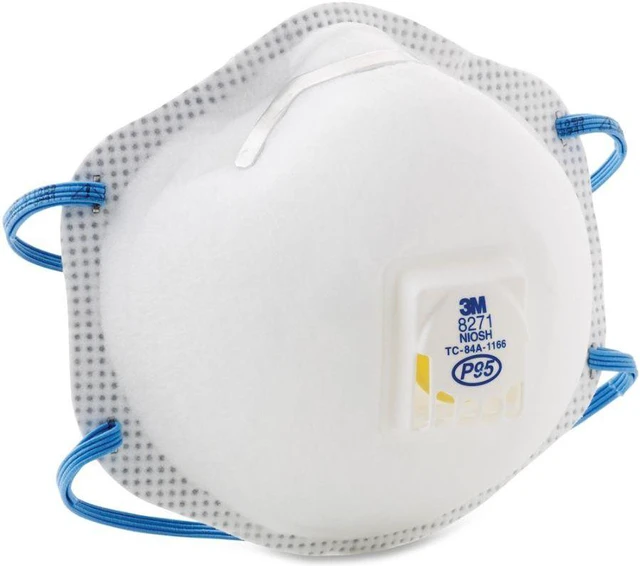 Alt view image 11 of 20 - Particulate Respirator 8271 P95 10/Box