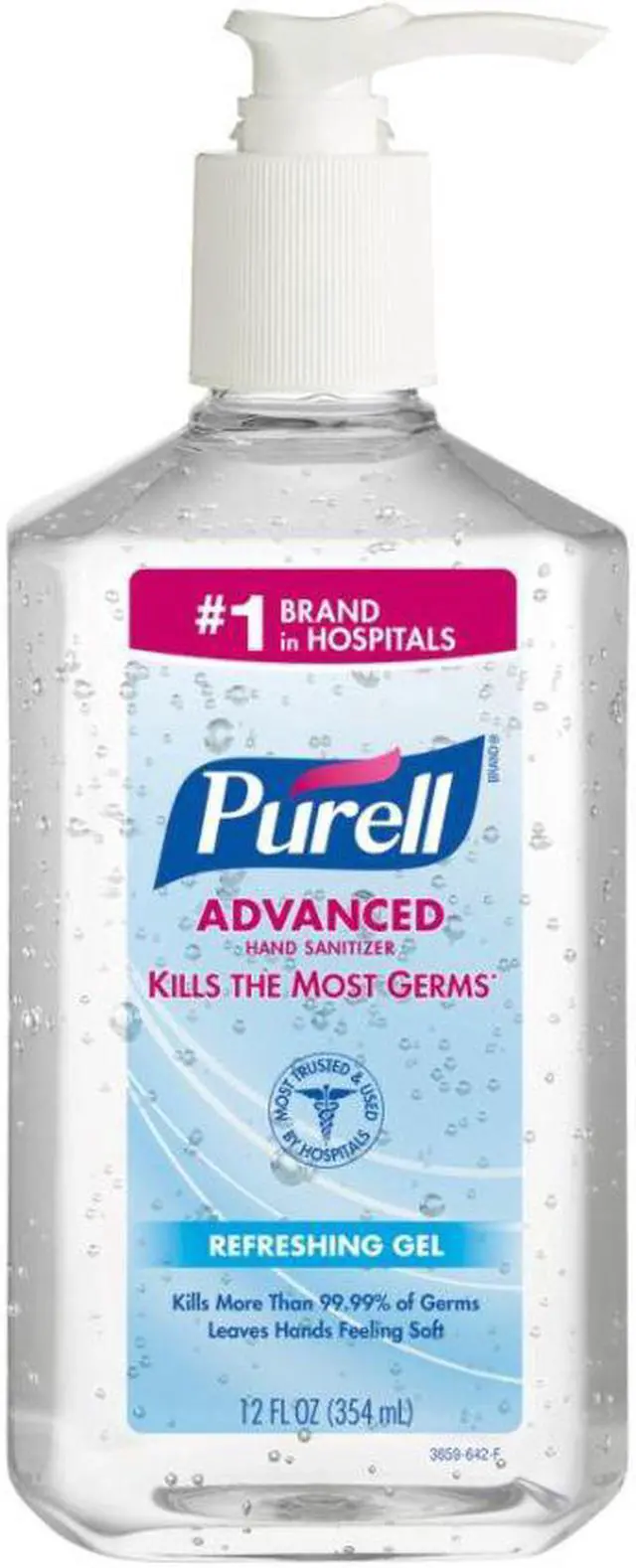 Alt view image 9 of 19 - Gojo - GOJ 3659-12 - Advanced Instant Hand Sanitizer, 12-oz. Pump Bottle