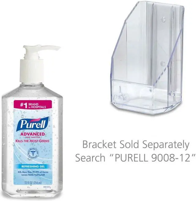 Alt view image 12 of 19 - Gojo - GOJ 3659-12 - Advanced Instant Hand Sanitizer, 12-oz. Pump Bottle